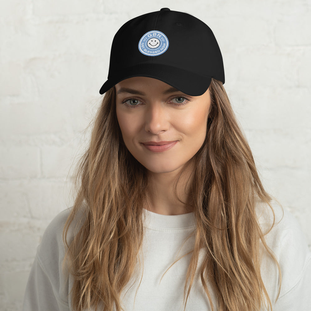 Custom Patch Hat | Happy Face Hat | Get Blessed Now