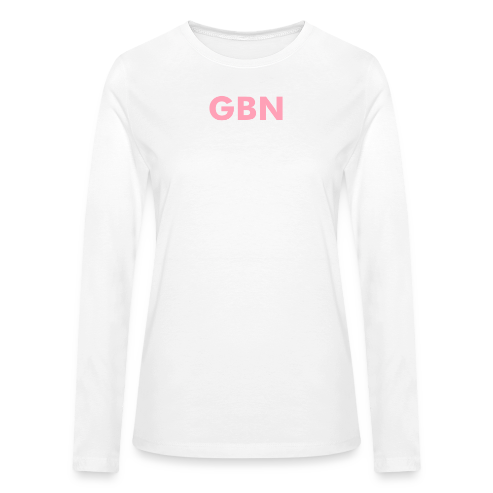 New GET BLESSED/ BE A BLESSING Bella + Canvas Women's Long Sleeve T-ShirtBella + Canvas Women's Long Sleeve T-Shirt - white