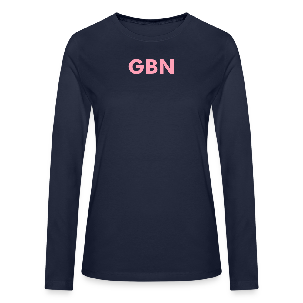 New GET BLESSED/ BE A BLESSING Bella + Canvas Women's Long Sleeve T-ShirtBella + Canvas Women's Long Sleeve T-Shirt - navy