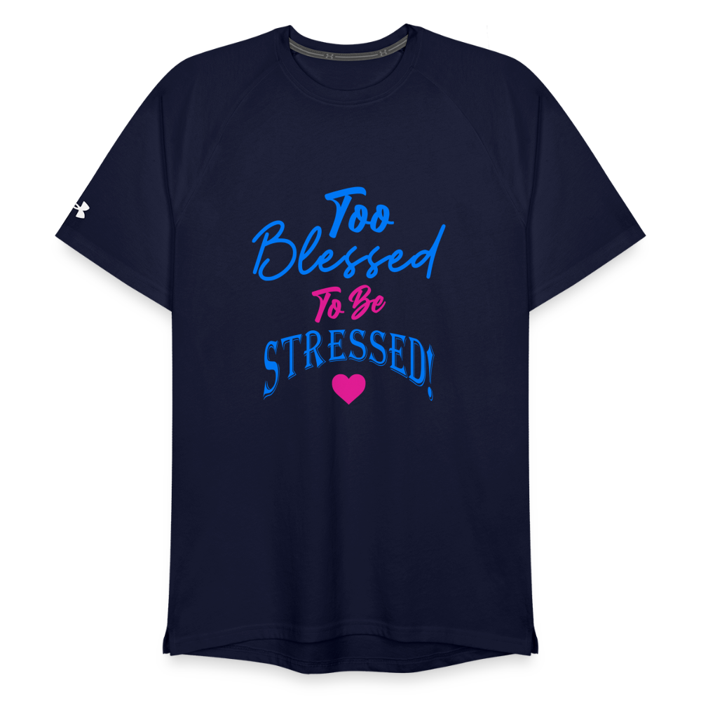 TOO BLESSED! Under Armour Unisex Athletics T-Shirt - navy