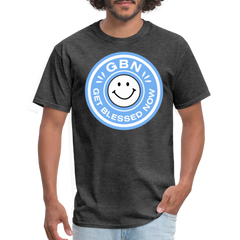 HAPPY DAY! Blessed Unisex Fruit of the Loom T-Shirt - heather black