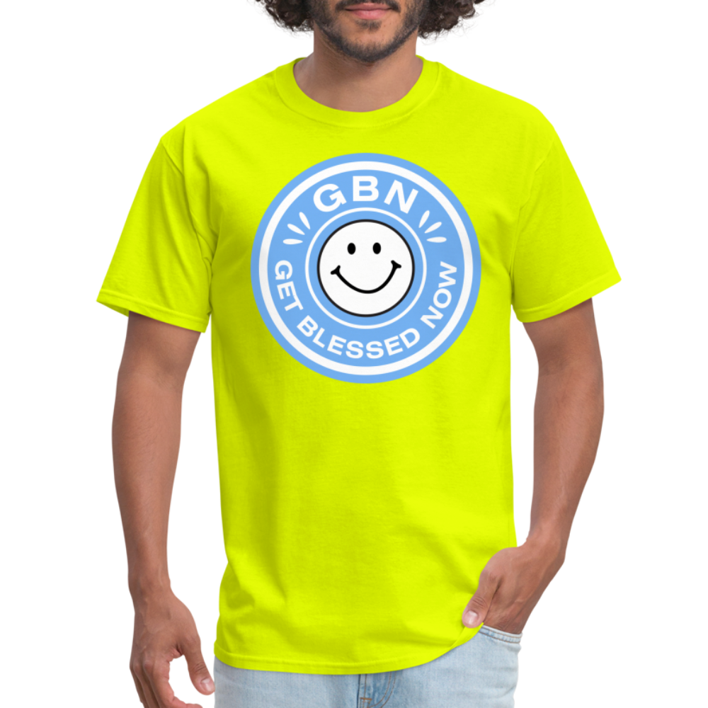 HAPPY DAY! Blessed Unisex Fruit of the Loom T-Shirt - safety green
