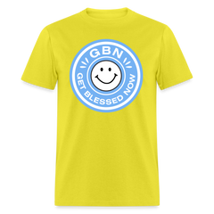 HAPPY DAY! Blessed Unisex Fruit of the Loom T-Shirt - yellow