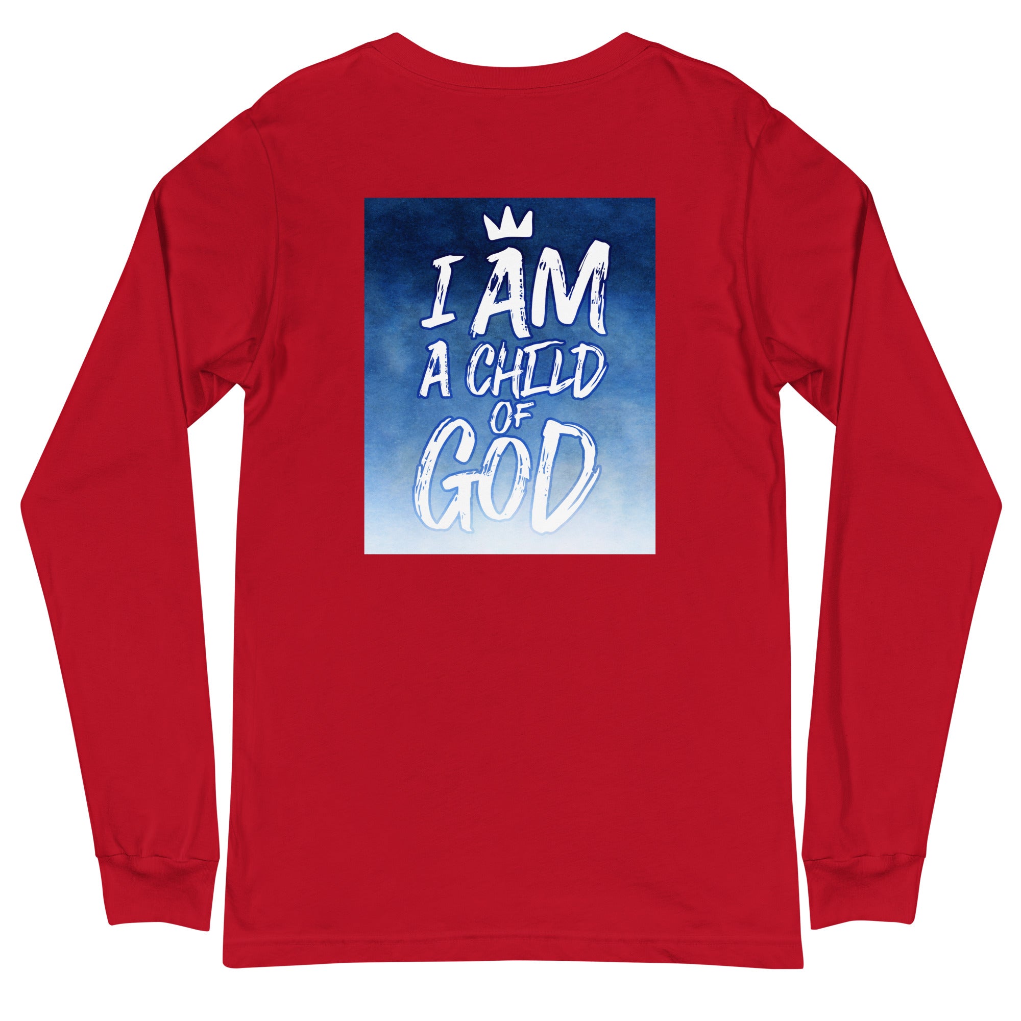 Men's Crew Neck T Shirt |CHILD OF GOD Long Sleeve Tee| Get Blessed Now