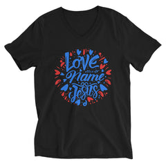 V Neck Women's Tee | LOVE Short Sleeve T-Shirt | Get Blessed Now