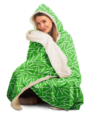 Blanket With Hood | Green Hooded Blanket | Get Blessed Now