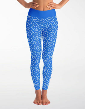 BLESSED Blue Yoga Leggings