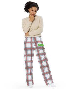 PLAID unisex wide-leg pants