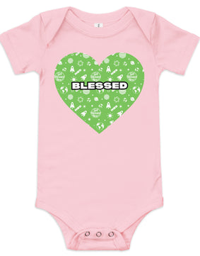 Onesie For Newborn | BLESSED Baby Short Sleeve Onesie| Get Blessed Now