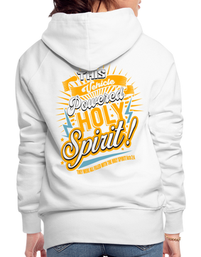 POWERED BY HOLY SPIRIT - PREMIUM Women’s Hoodie - white