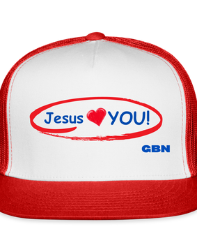 JESUS LOVES YOU! - white/red