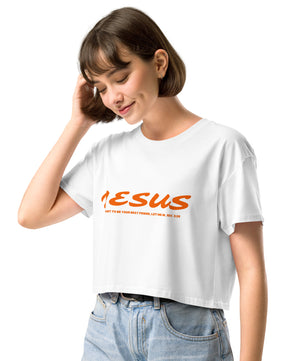 JESUS! Best Friend, Savior, King and Redeemer Women’s crop top